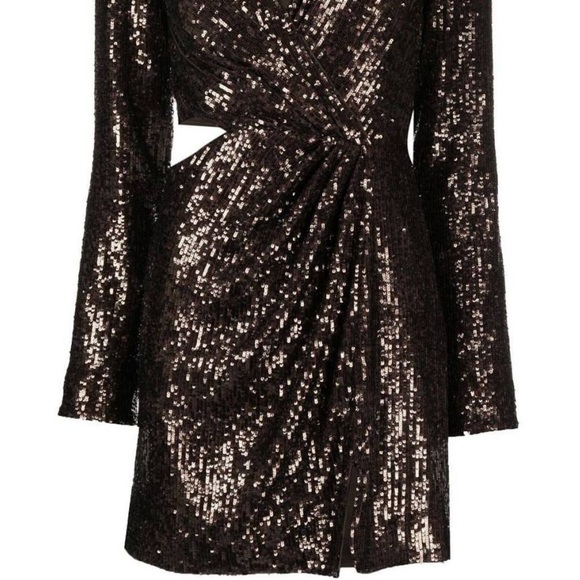 (103) ❤️ BNWT Jonathan Simkhai Conrad hammered sequin blazer mini dress - Picture 5 of 11